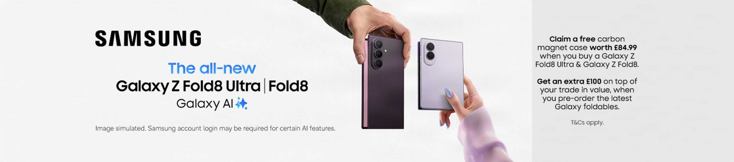 Samsung. The all-new Galaxy Z Fold8 Ultra | Fold8. Galaxy AI.