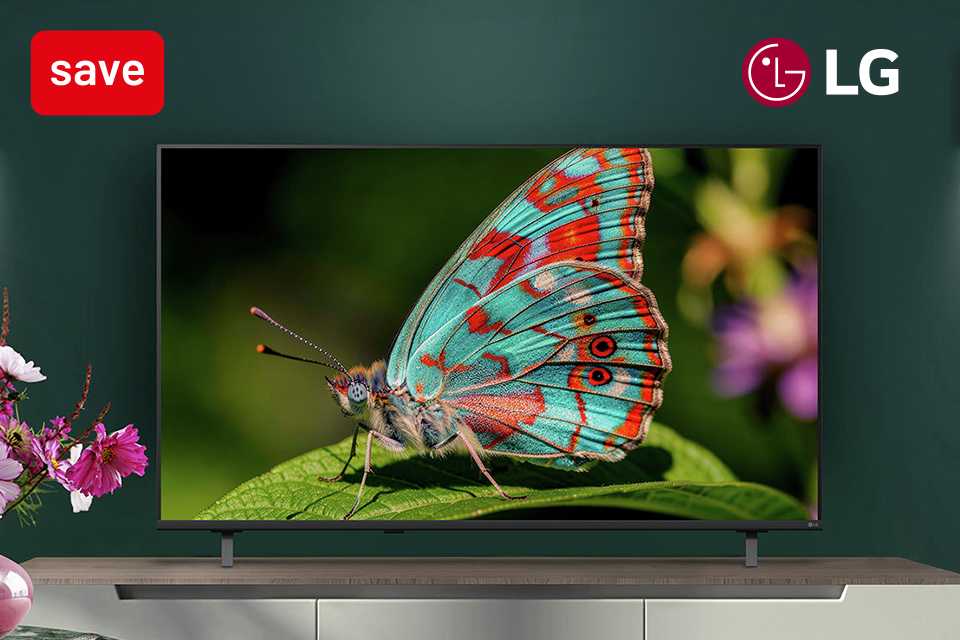 Save up to 15% on selected LG NU8E TVs. With codes LGTV10, LGTV15 and LGTV20.