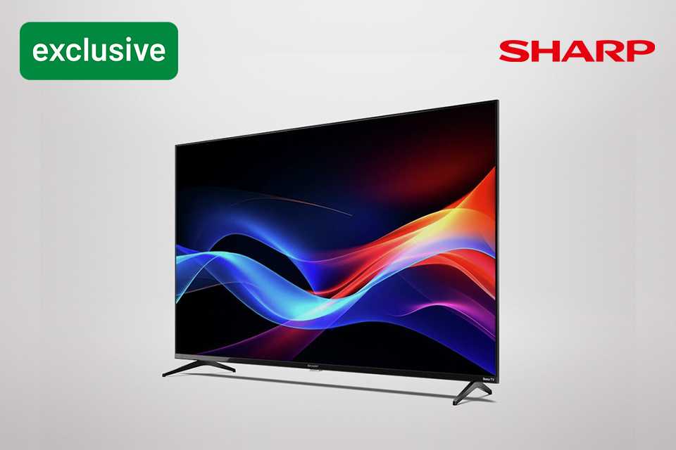 Introducing our new Sharp exclusive TVs. from £159.99.