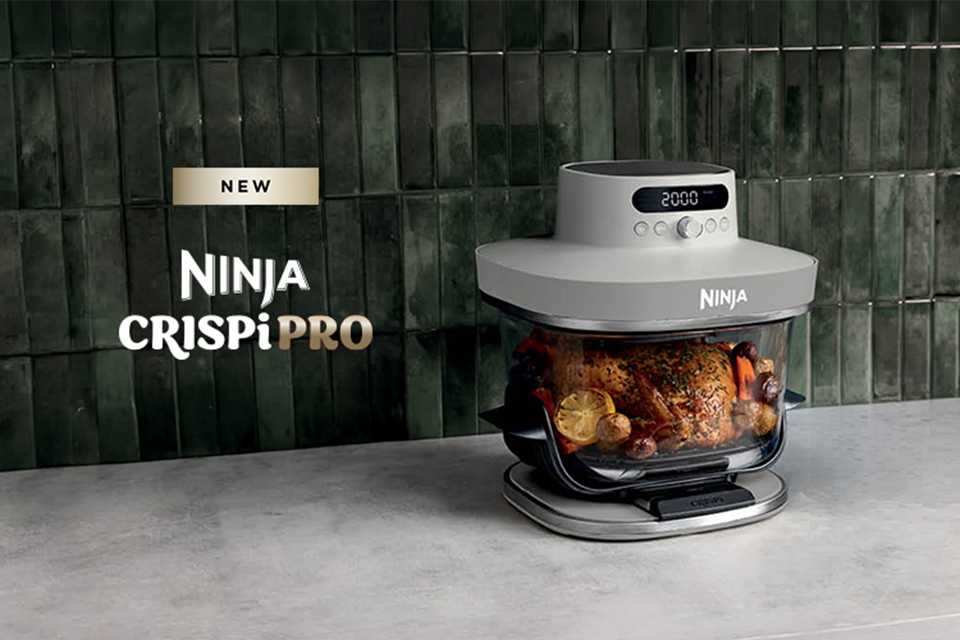 Ninja CRISPi PRO – XL glass air fryer designed for non-toxic prepping, cooking and storing. Meet the Crispi Pro.