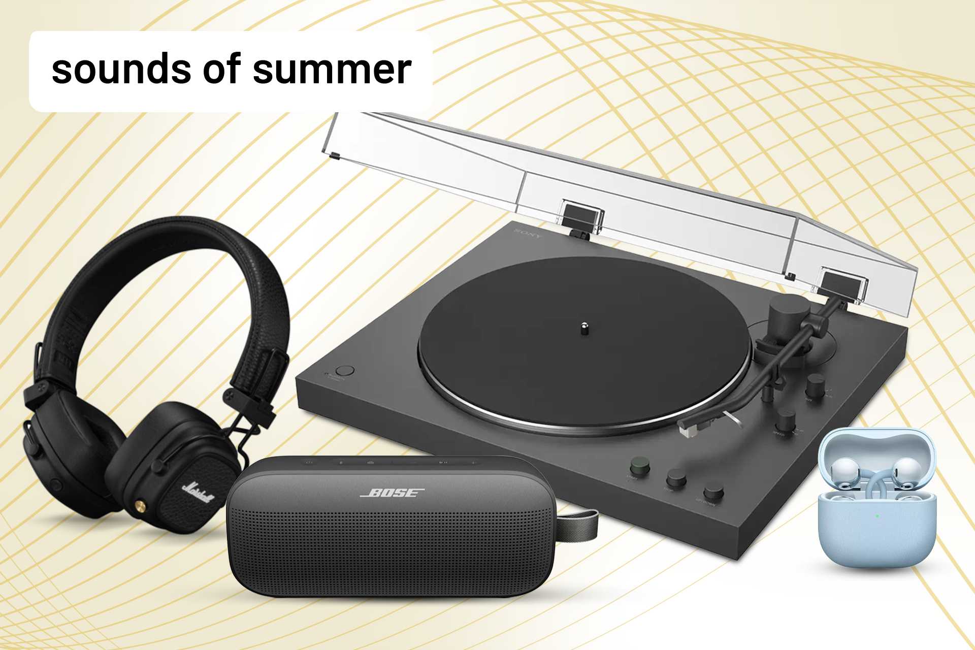 Your summer, your soundtrack. Create the soundtrack of your summer with Argos.