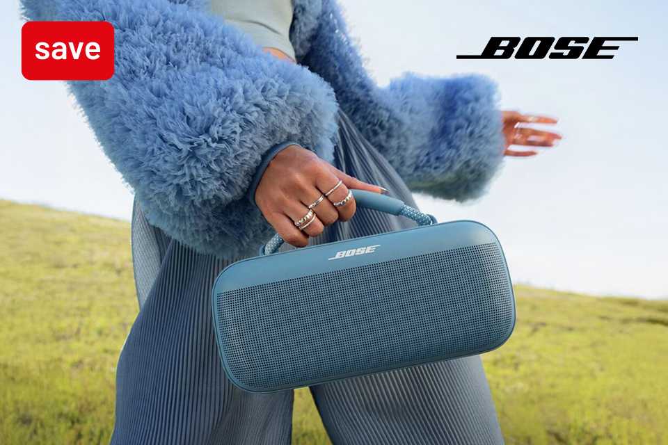 Save up to 25% on selected Bose speakers with codes BOSE20 or BOSE25.