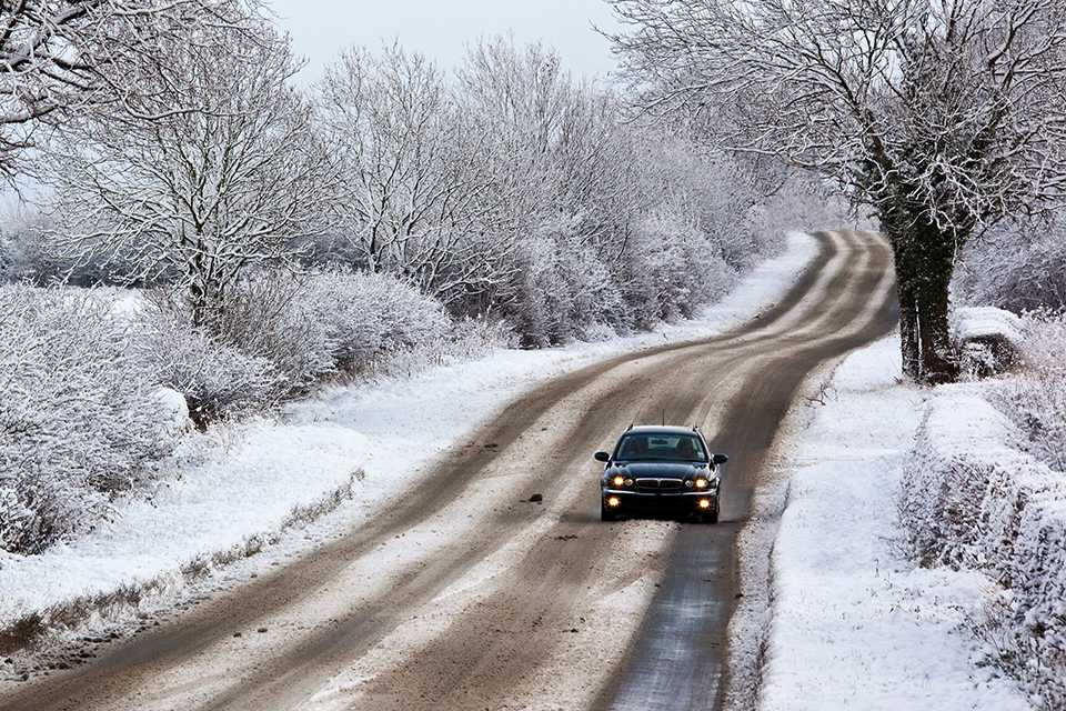 Winter snow in the United Kingdom.
