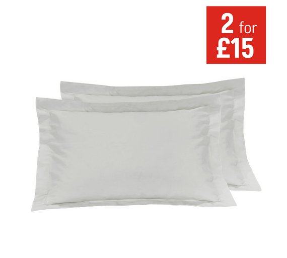 Buy Heart of House Pair of Oxford Pillowcases White at Argos.co.uk