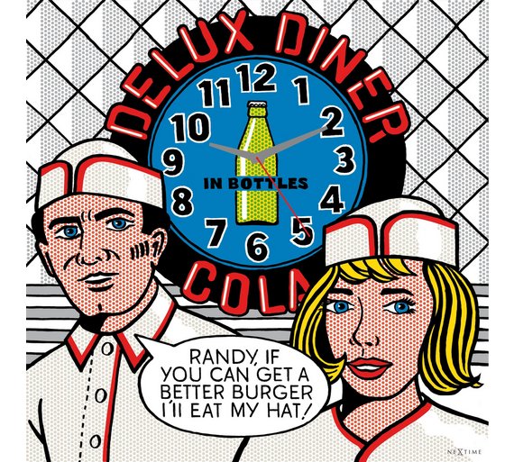 Buy NeXtime Deluxe Diner Wall Clock at Argos.co.uk Your Online Shop