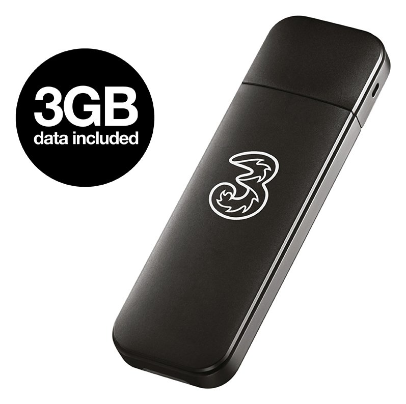 Three 3GB Pay As You USB Mobile Broadband Dongle Review