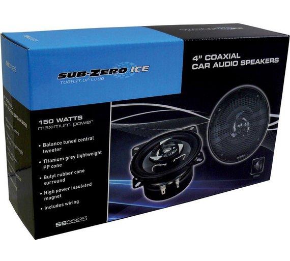 Buy Sub Zero Ice 4 Inch Pair of Coaxial Speakers at Argos.co.uk Your