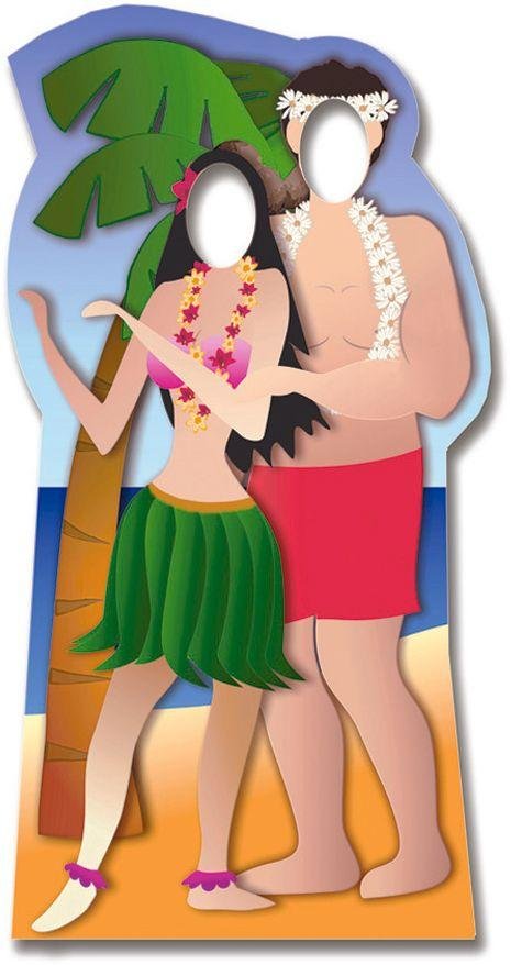 Star Cutouts Hawaiian Party Couple Life-Sized Stand-In. review