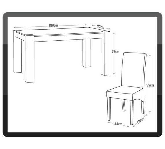 Buy Heart of House Alston 180cm Oak Table & 6 Chairs Floral at Argos