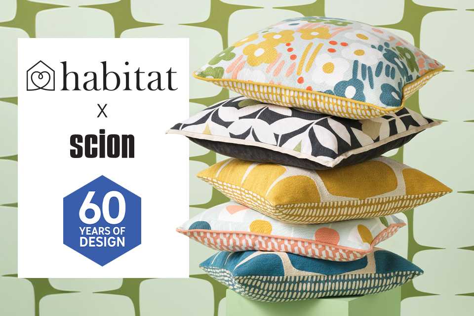 Save 25% on selected Habitat homewares. Featuring Scion & 60 years of design collections.