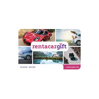 RentacarGift gift card.