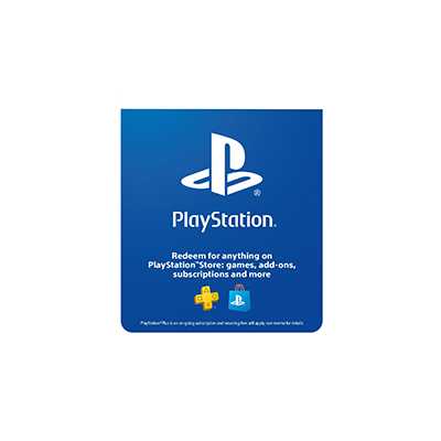 Sony PlayStation store gift card.