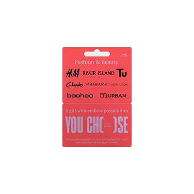 You Choose Fashion & Beauty gift card.