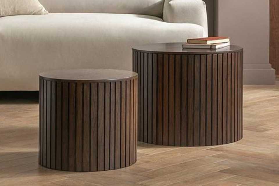 Habitat Engel Nest of Coffee Table - Walnut.