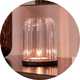 Glass candle dome cover.