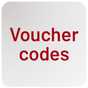 Voucher codes.