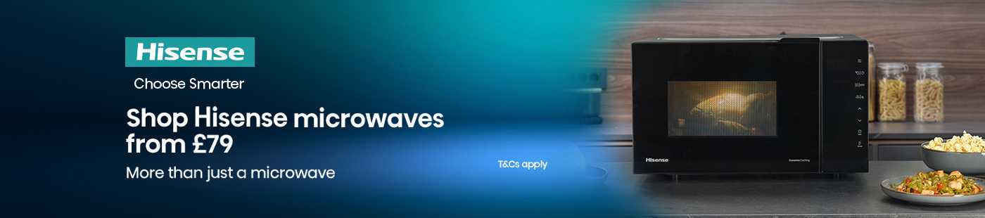 Hisense. Shop Hisense microwaves from £79 more than just microwave.