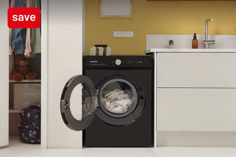 Save up to £100 on selected Samsung refrigeration and laundry appliances with codes DROP75 or DROP100.