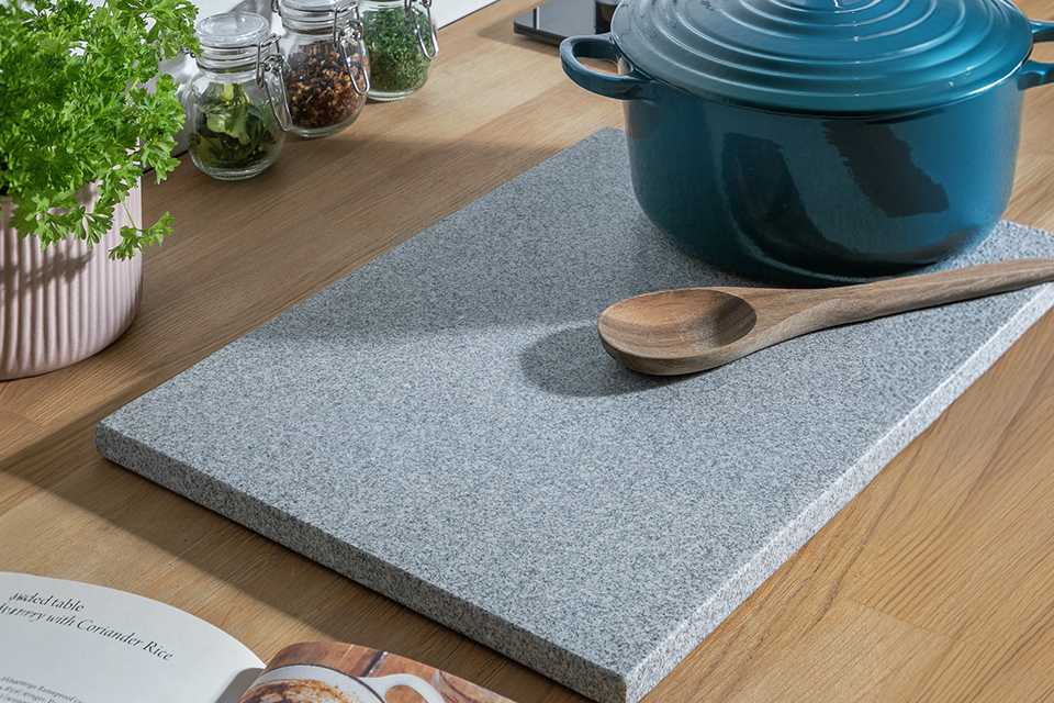 Argos Home Granite Worktop Saver in natural grey finish.