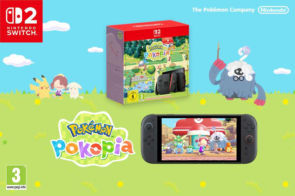 Nintendo Switch 2 Console & Pokémon Pokopia Bundle.