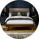 Julian Bowen Walden Double Bed Frame in walnut finish.