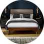 Julian Bowen Walden Double Bed Frame in walnut finish.