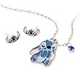 Disney Stitch Enamel Pendant Necklace and Stud Earrings Jewellery Set.
