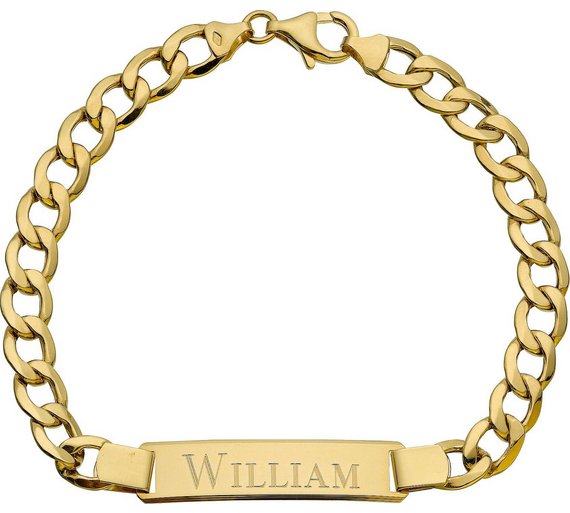 Buy 9ct Gold ID Bracelet at Argos.co.uk Your Online Shop for Men's