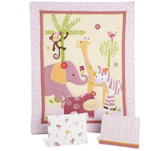 Buy Lambs & Ivy Lil' Friends 3 Piece Bedding Set Multicoloured at