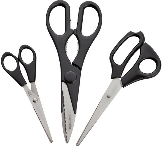Buy Culinaire Stainless Steel 3 Pack Kitchen Scissors at Argos.co.uk