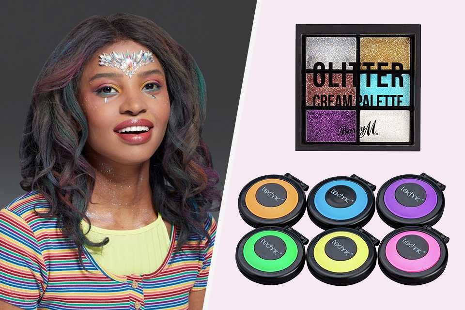 Hair, make-up and jewellery.