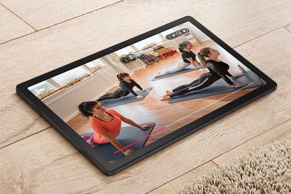 Content on Galaxy tablet.