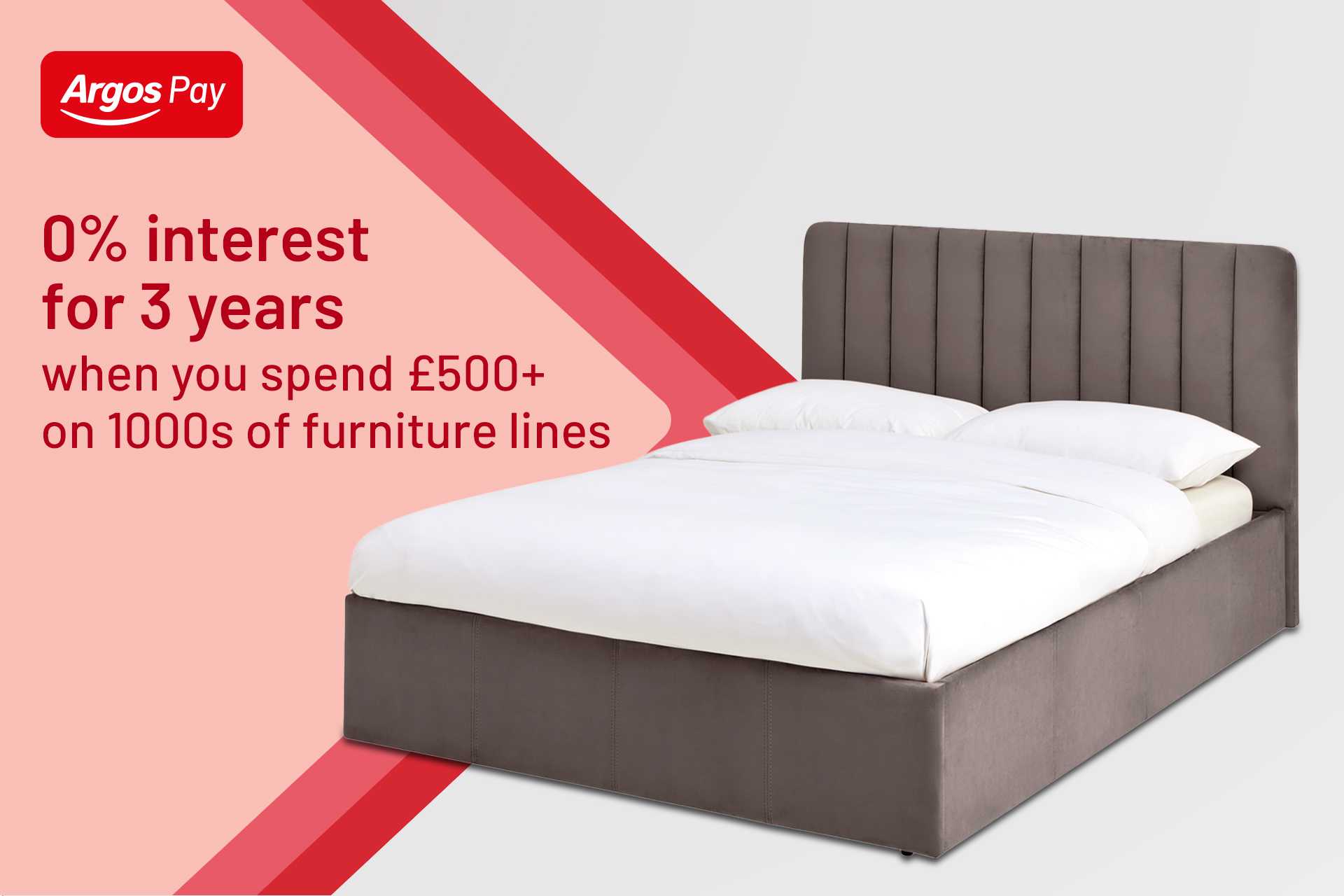 With Argos Pay, it's possible. ^Argos Pay Representative Example Representative 34.9% APR (variable), 34.95% PA purchase rate (variable), £1,200 assumed credit limit.*