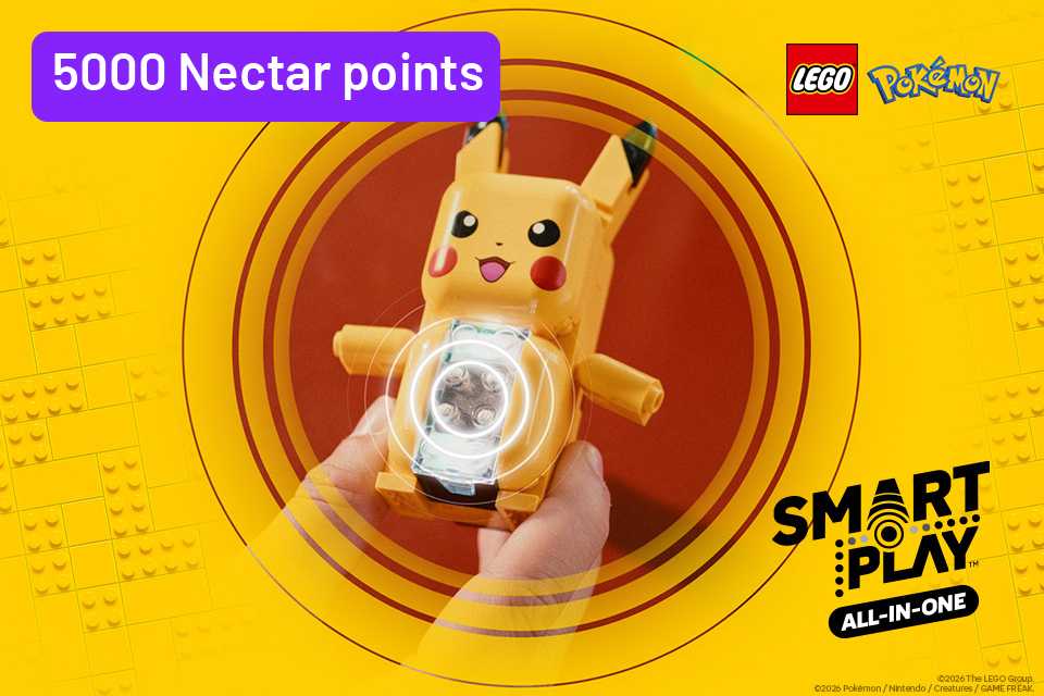 Shop LEGO® smart play Pokémon sets. 5,000 Nectar points with any LEGO® Pokémon™ Smart Brick set purchase.