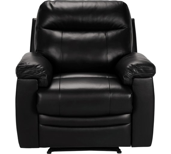 Buy Collection New Paolo Manual Recliner Chair Black at Argos.co.uk Your Online Shop for