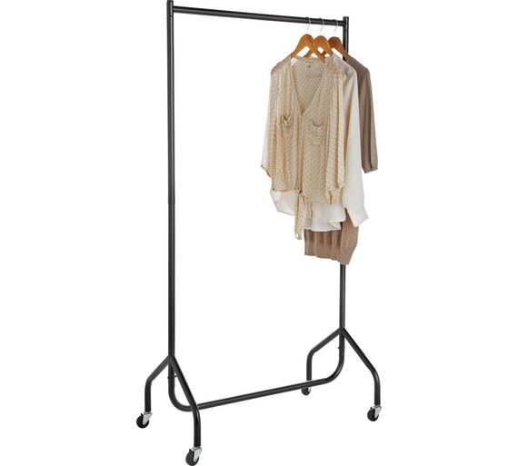 Buy HOME Single Heavy Duty Clothes Rail Black at Argos.co.uk Your