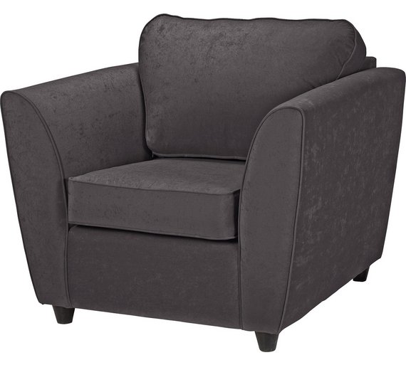 Buy HOME Eleanor Fabric Chair - Charcoal at Argos.co.uk - Your Online