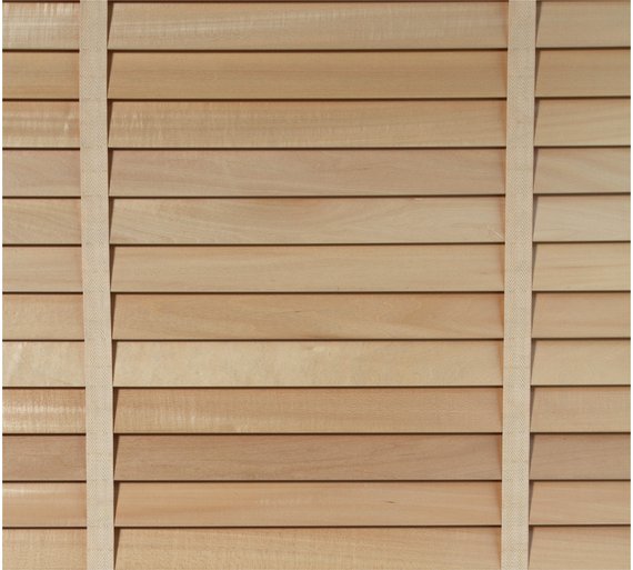 Buy Heart of House Elliott 50mm Wooden Tape Blind 4ft Natural at