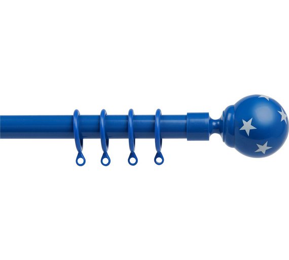 Buy HOME Extendable Curtain Pole Set Blue Stars at Argos.co.uk Your
