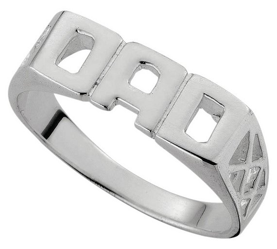 Buy Sterling Silver 'Dad' Ring at Argos.co.uk Your Online Shop for