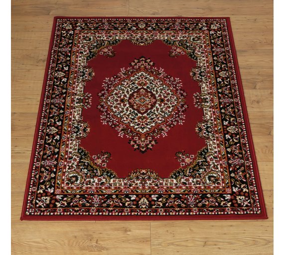 Buy HOME Bukhura Traditional Rug 160x120cm Red at Argos.co.uk