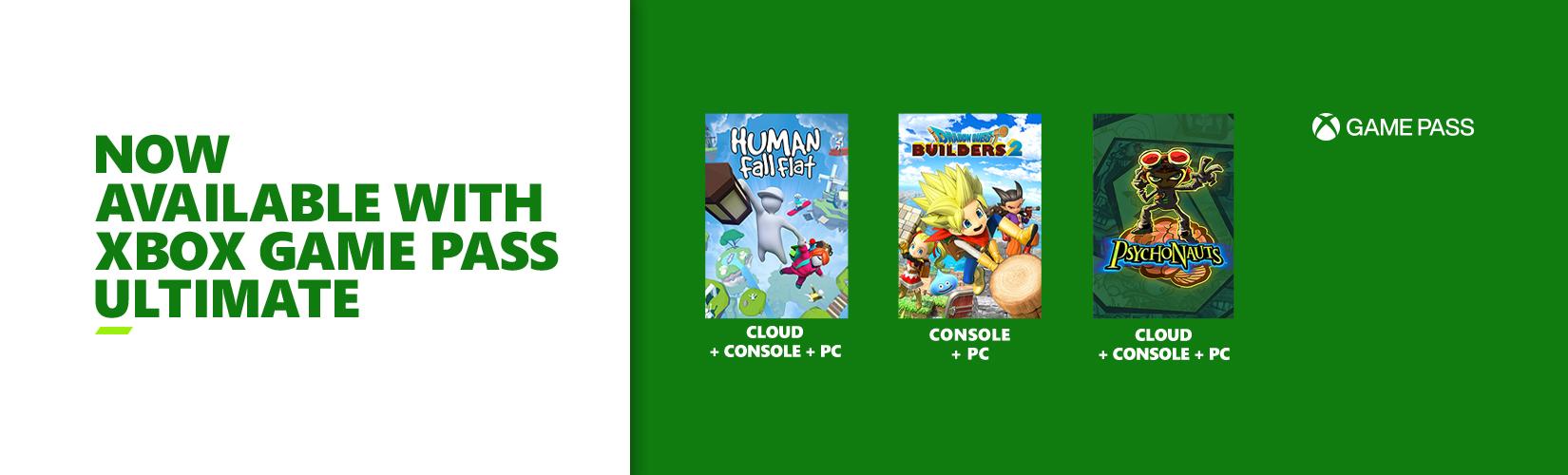 Now available with Xbox Game Pass ultimate.