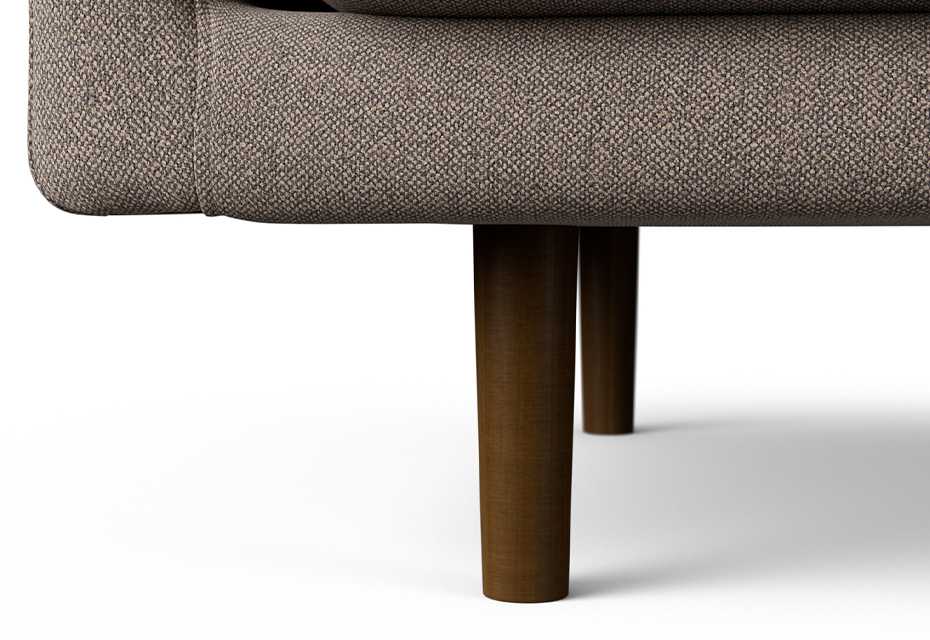 Habitat made to order sofa foot in walnut.