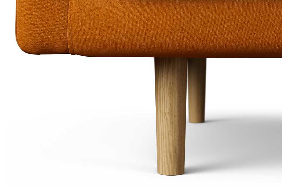 Habitat made to order sofa foot in ash.