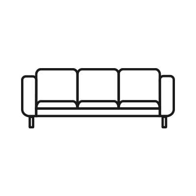 Habitat made to order 3 seater sofa.