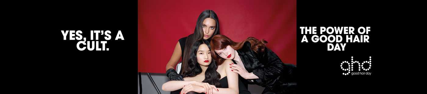 GHD. Yes, It's a cult. The power of a good hair day.