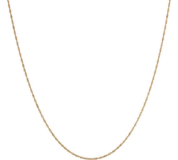 Buy 9ct Gold Solid Diamond Cut Twisted Curb Chain at Argos.co.uk Your