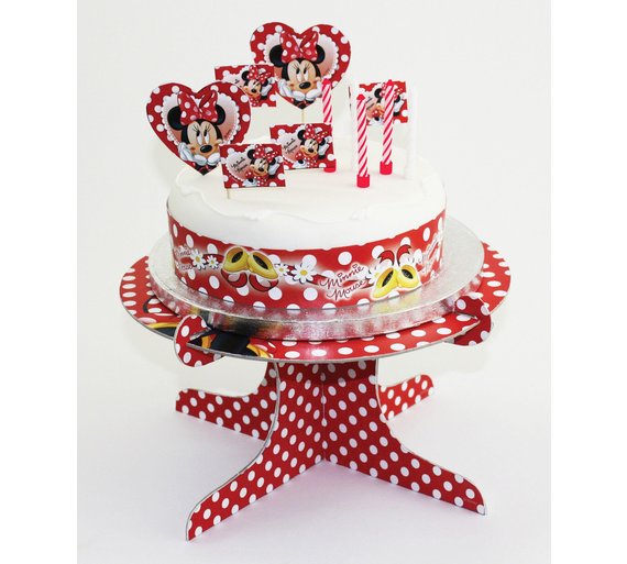 Buy Minnie Mouse Cake Decorating Kit and Cake Stand at Argos.co.uk