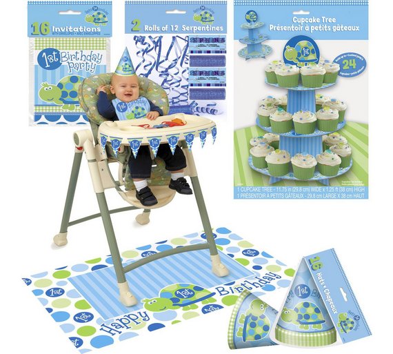 Buy Boys' 1st Birthday Turtle Party Accessory Kit at Argos.co.uk Your