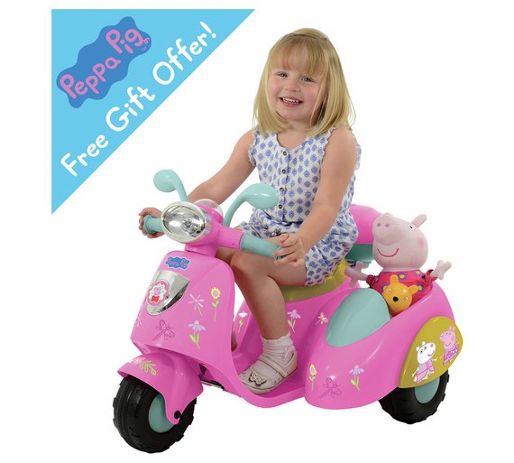 Buy Peppa Pig 6V Ride On Bike with Side Car at Argos.co.uk Your